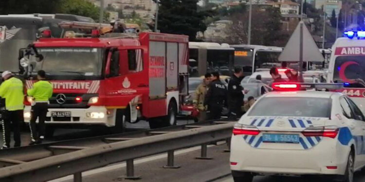 15 Temmuz Şehitler Köprüsü'nde zincirleme kaza