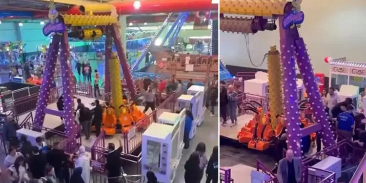 AVM'de bağlantı demiri kopan salıncaktaki 5 çocuk yaralandı