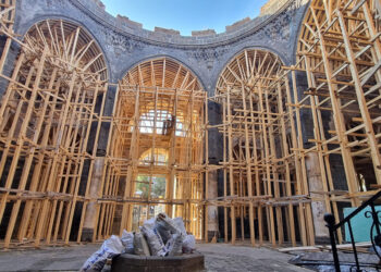 Ağır hasarlı 1600 yıllık Saint George Kilisesi'nde restorasyon