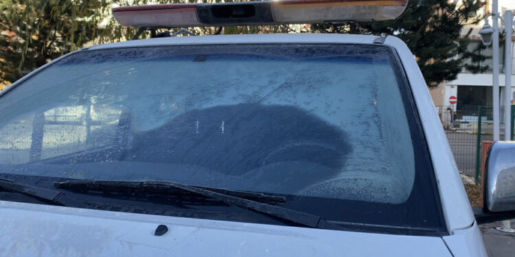 Ardahan'da soğuk hava; camlar dondu