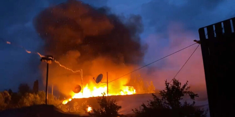 Bodrum'da restoranda yangın