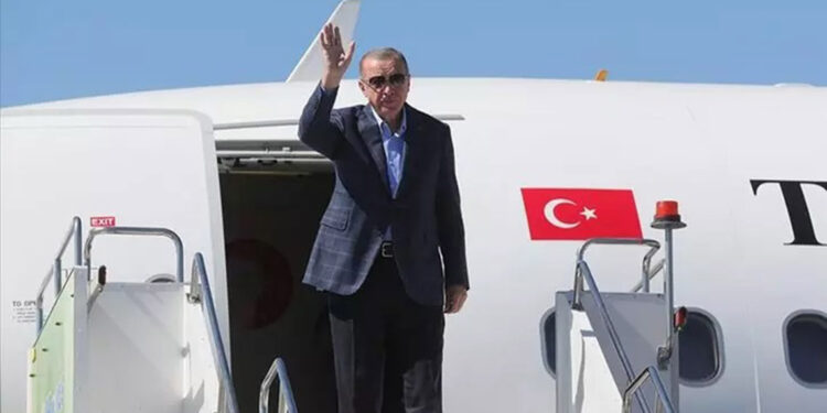 Cumhurbaşkanı Erdoğan Kazakistan'a gitti
