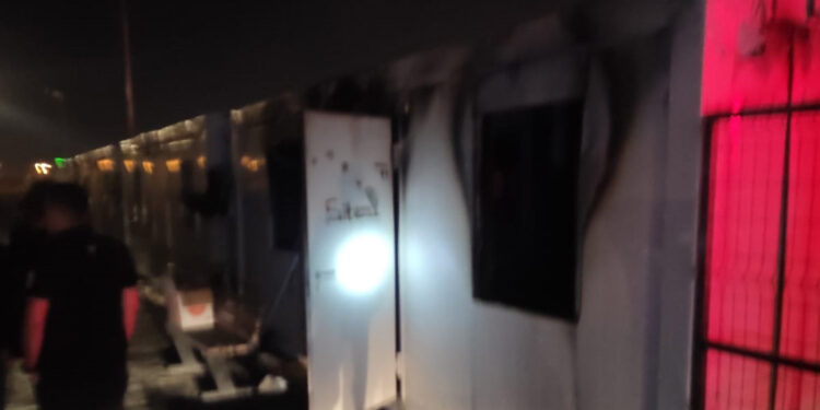 Diyarbakır'da konteyner kentte yangın