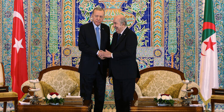 Erdoğan, Cezayir Cumhurbaşkanı ile bir araya geldi