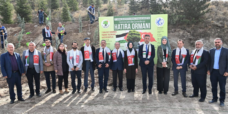 Filistin'de şehit olan gazeteciler için hatıra ormanı oluşturuldu