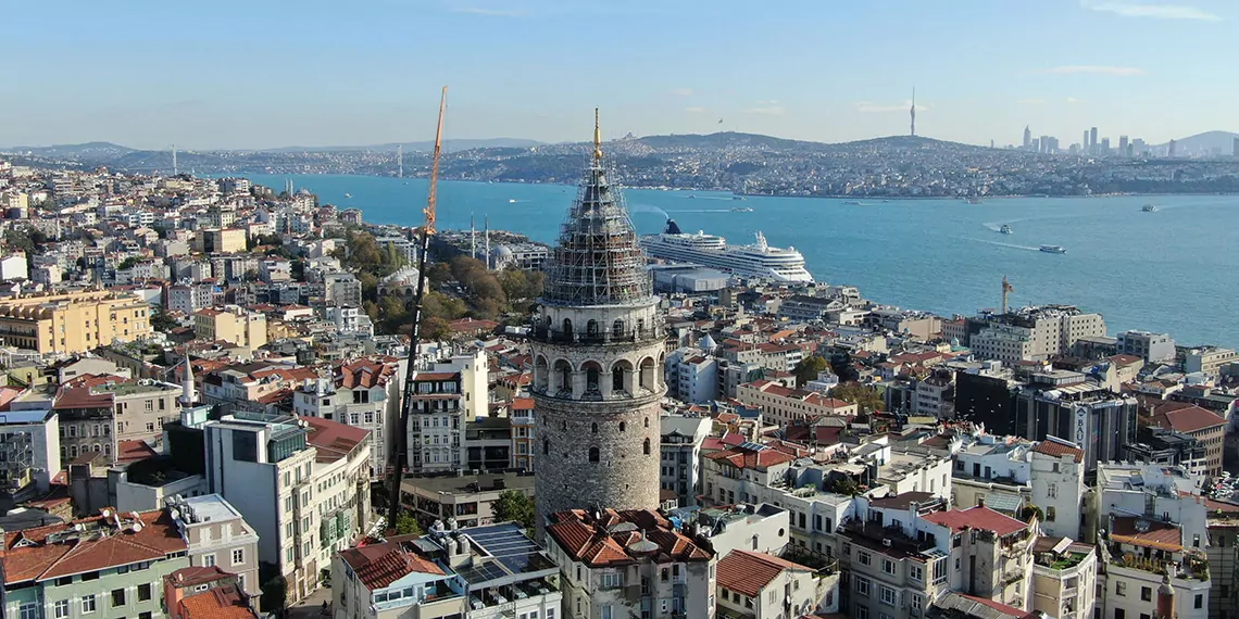 Galata kulesindeki restorasyon suruyore - kültür ve sanat - haberton