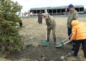 Hasdal Kışlası'nda 5 bin 600 fidan dikildi