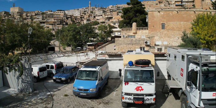 Mardin, karavanla Türkiye'ye gelen turistlerin tercihi oldu