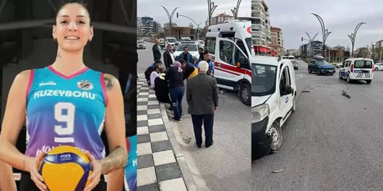 Milli voleybolcu Büşra Kılıçlı kaza yaptı: 2 yaralı