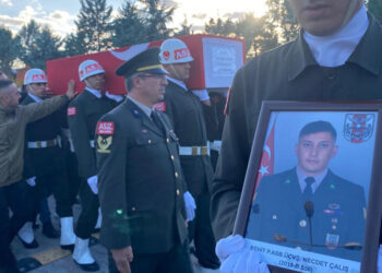 Şehit Astsubay Necdet Çalış, son yolculuğuna uğurlandı
