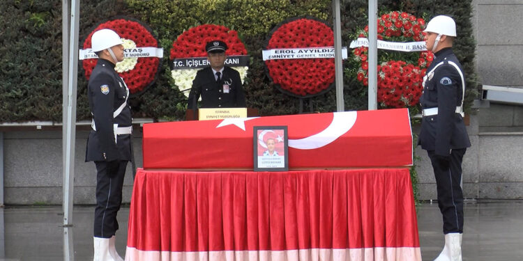 Şehit polis Lütfi Baykar için tören düzenlendi