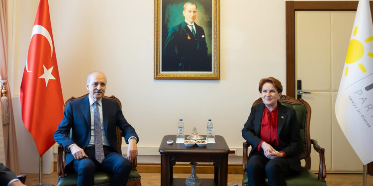 TBMM Başkanı Kurtulmuş Akşener ile görüştü