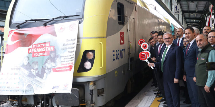 Türkiye'den Afganistan'a yardım treni