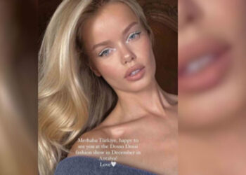 Ünlü Top Model Frida Aasen'den Türkiye'ye mesaj