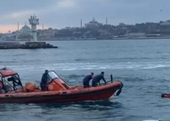 Vapurdaki yolcu denize düştü