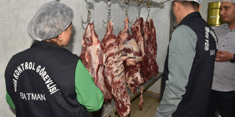 Batman'da kaçak et operasyonu