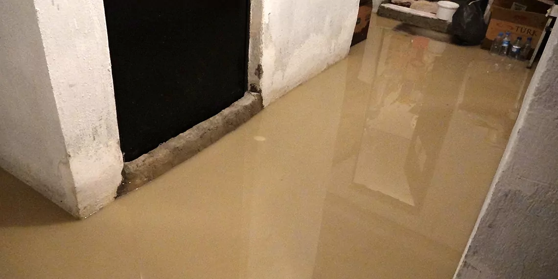 Burdur'da kuvvetli yağış; apartmanın istinat duvarı yıkıldı