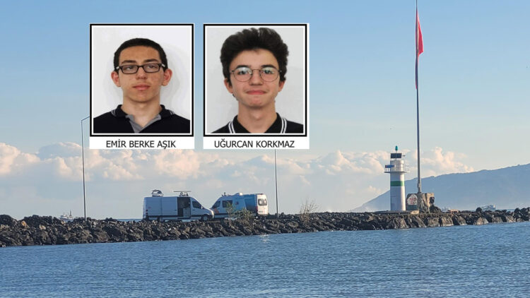 Denizde kaybolan 2 liselinin son görüntüleri ortaya çıktı