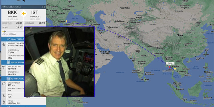 THY'de görev alan Norveçli pilotun son uçuşu takip edildi