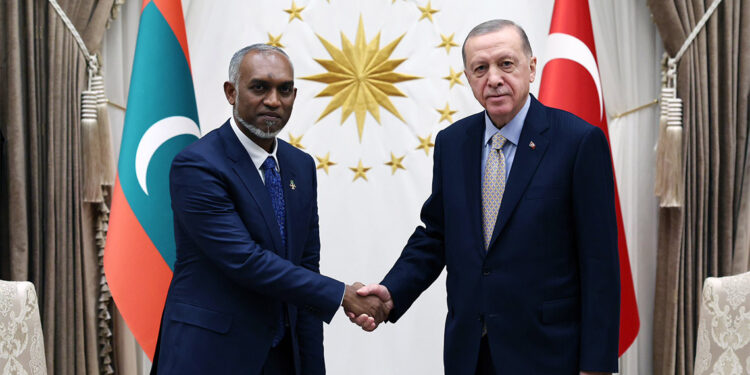 Cumhurbaşkanı Erdoğan, Muhammed Muizzu'yu kabul etti