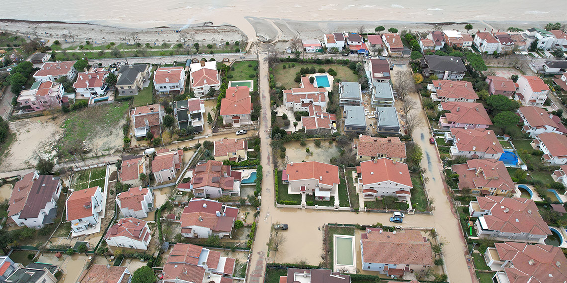 Silivri'de sel sonrası son durum