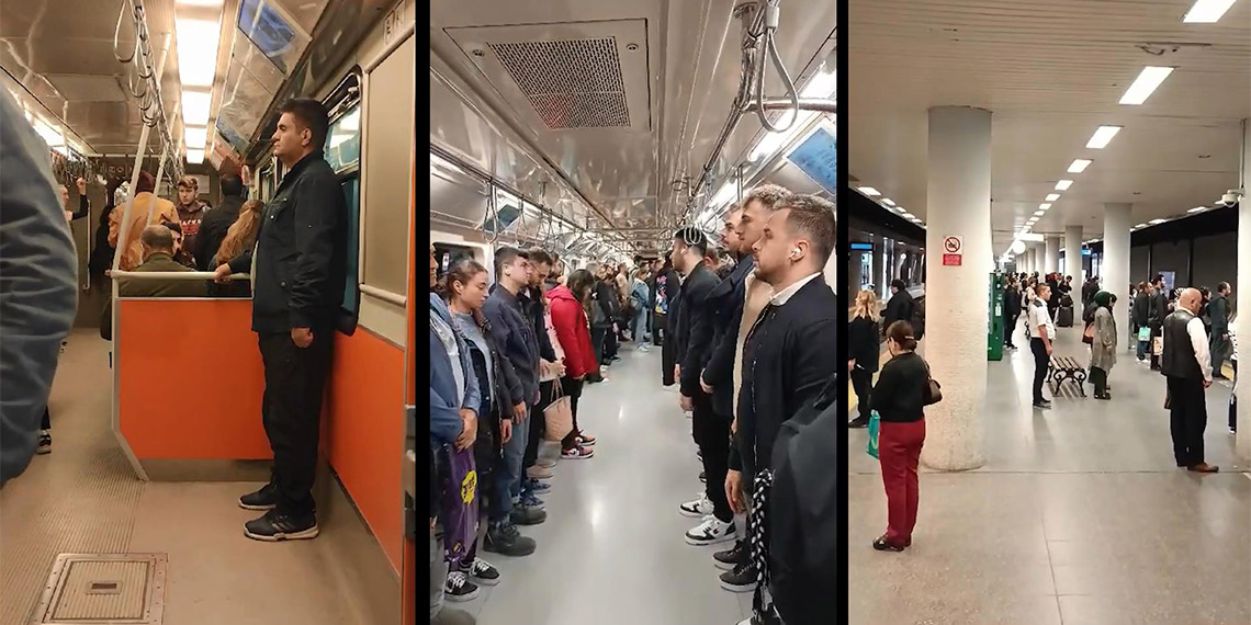 Cumhuriyetimizin kurucusu Mustafa Kemal Atatürk, vefatının 85. yıl dönümünde İstanbul'un metro ve tramvaylarında anıldı.