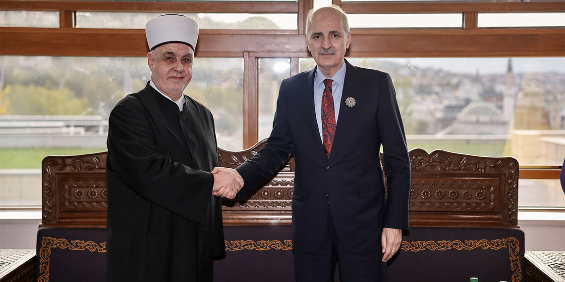 Numan Kurtulmuş Bosna-Hersek'te Kavazoviç ile bir araya geldi