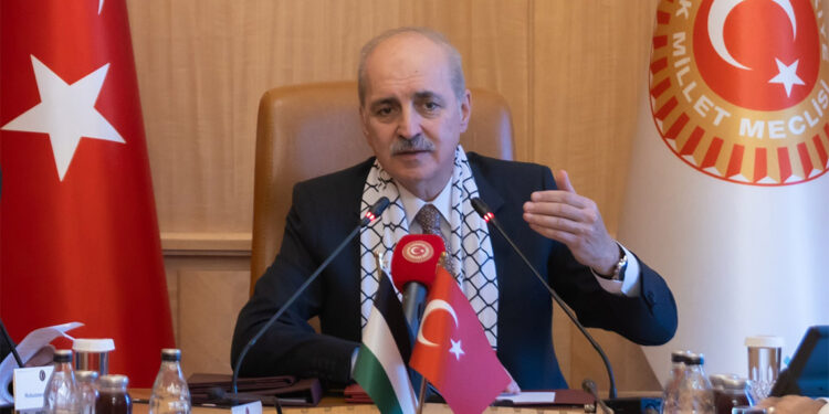 Numan Kurtulmuş, Yemen Milletvekili Ahmar'ı kabul etti