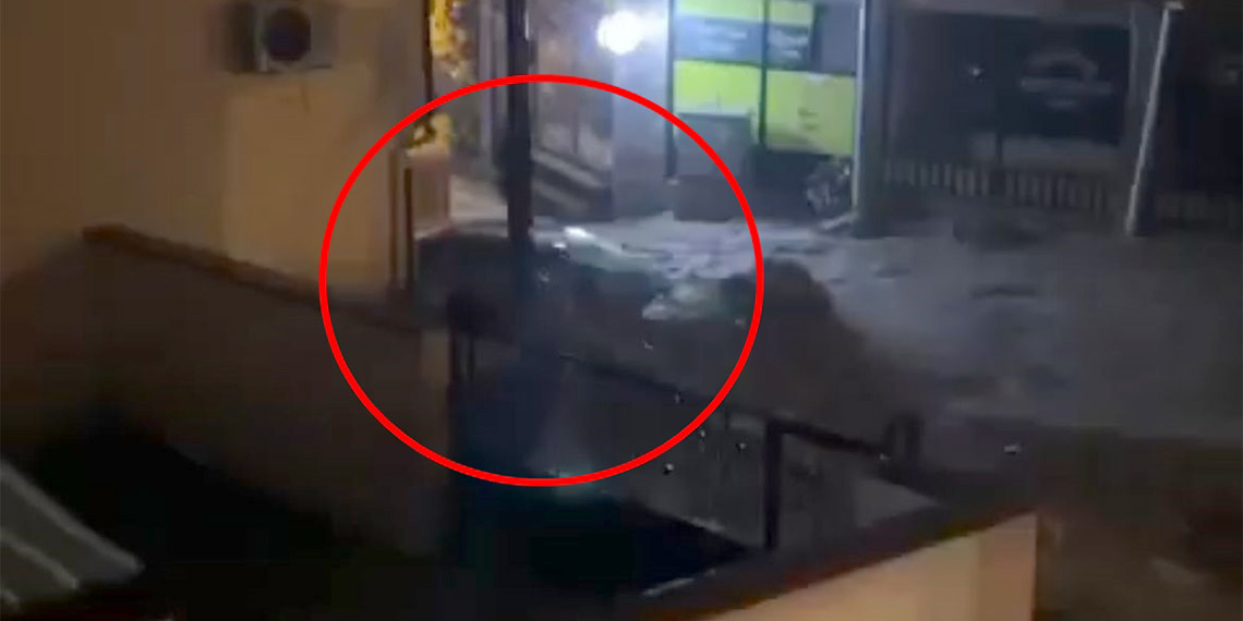 Bursa'da akşam saatlerinde etkili olan sağanak nedeniyle Mudanya'da dereler taştı, araçlar sular içinde kaldı.