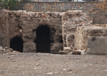 Tokat'ta tarihi hamama ait kalıntılar bulundu