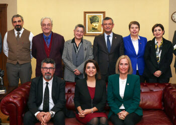 Özgür Özel TTB Başkanı Şebnem Korur Fincancı'yı kabul etti