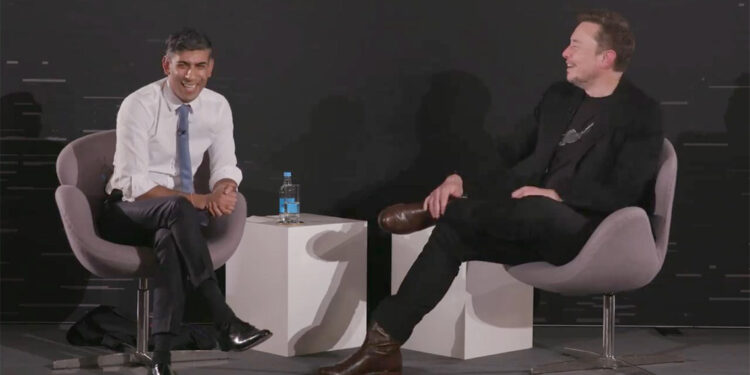 Rishi Sunak ve Elon Musk yapay zeka zirvesinde konuştu