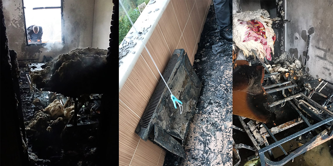 Elektrikli ısıtıcıdan çıkan yangında yatalak hasta hayatını kaybetti