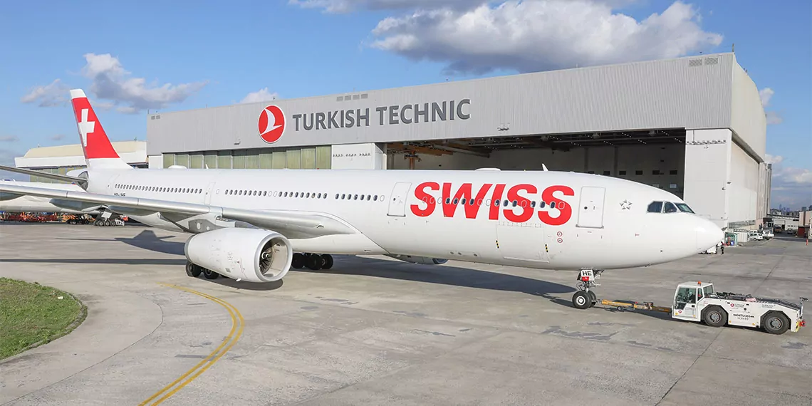 Swiss air'in uçak bakım hizmetlerini thy teknik a. Ş. Yapacak