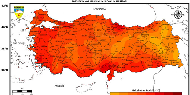 Son 53 yılın en sıcak 7'nci ekim ayını yaşadık
