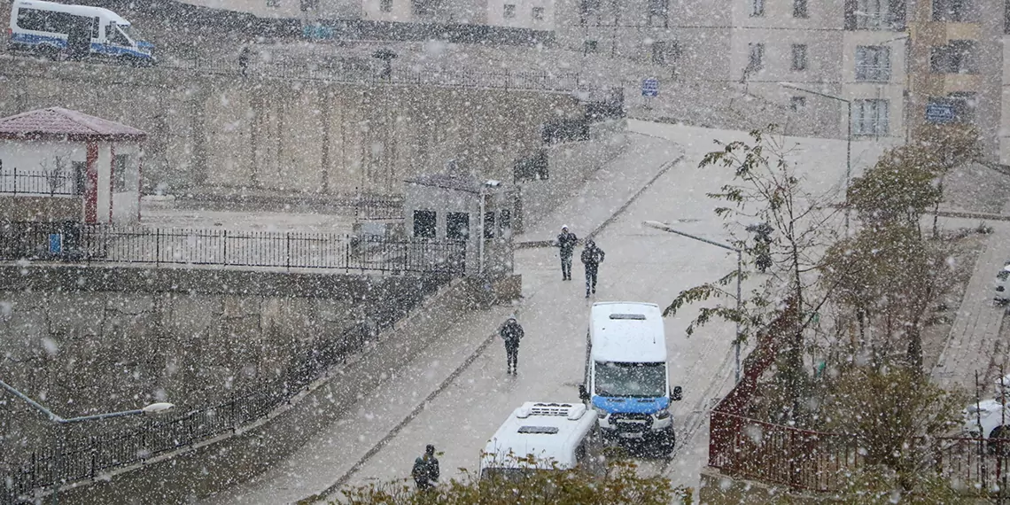 Van ve hakkari'nin yüksek kesimleri ile kırsal bölgelerde kar yağışı etkili oldu.