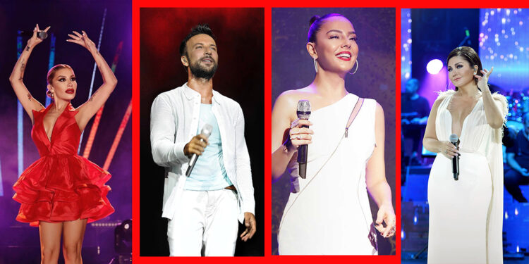 Ünlülerin yılbaşı programları belli oldu