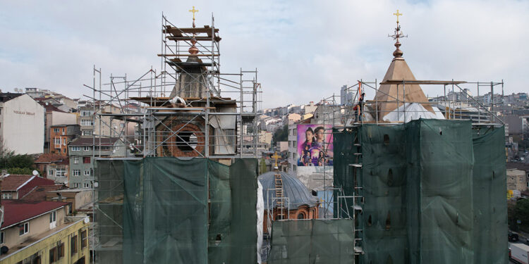 130 yıllık Panayia Evangelistria Kilisesi restore ediliyor