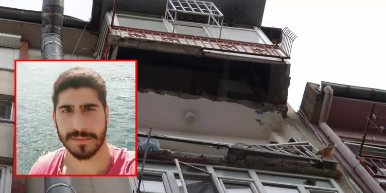 7'nci kattaki balkonun çökmesiyle hayatını kaybetti