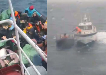 Denizde fırtınaya yakalanan 30 göçmeni balıkçılar kurtardı