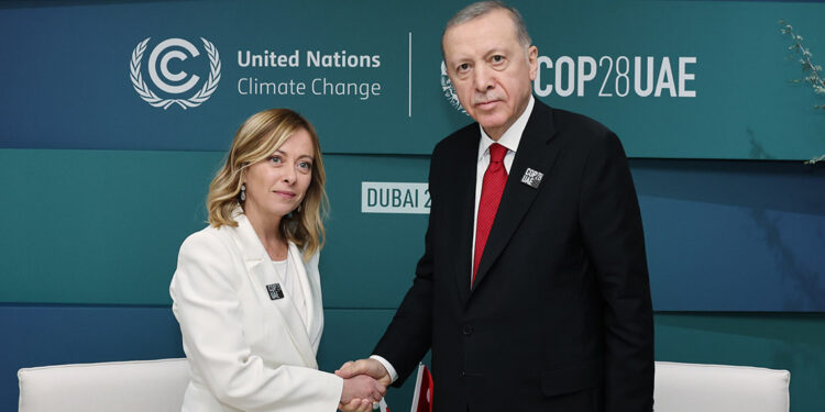 Erdoğan, İtalya Başbakanı Meloni ile bir araya geldi
