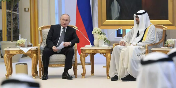 Putin, bae devlet başkanı nehyan ile görüştü