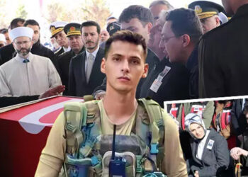 Şehit Teğmen Eril Alperen Emir, son yolculuğuna uğurlandı