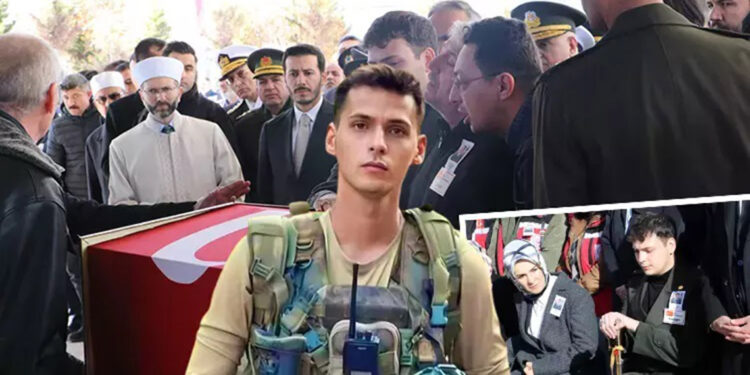 Şehit Teğmen Eril Alperen Emir, son yolculuğuna uğurlandı