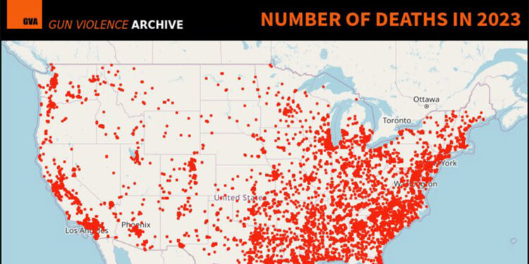 ABD'de 40 bin 597 kişi silahlı saldırılarda hayatını kaybetti