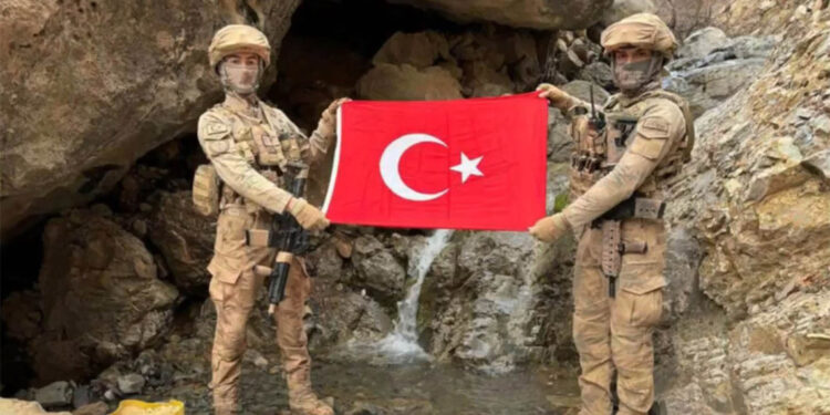 Kahramanlar-35 operasyonlarında 58 mağara imha edildi