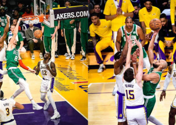 Los Angeles'ta Celtics'e Noel hediyesi