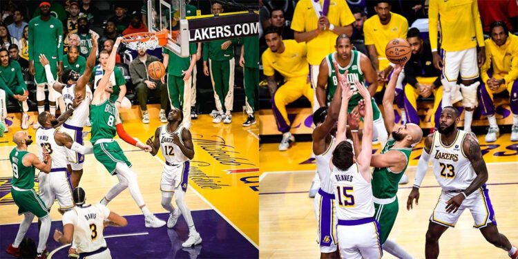 Los Angeles'ta Celtics'e Noel hediyesi