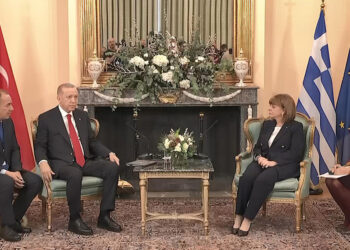 Erdoğan, Katerina Sakelaropulu ile bir araya geldi