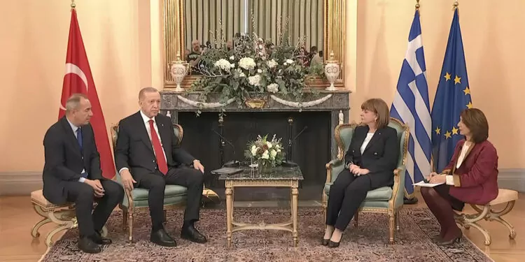 Erdoğan, katerina sakelaropulu ile bir araya geldi